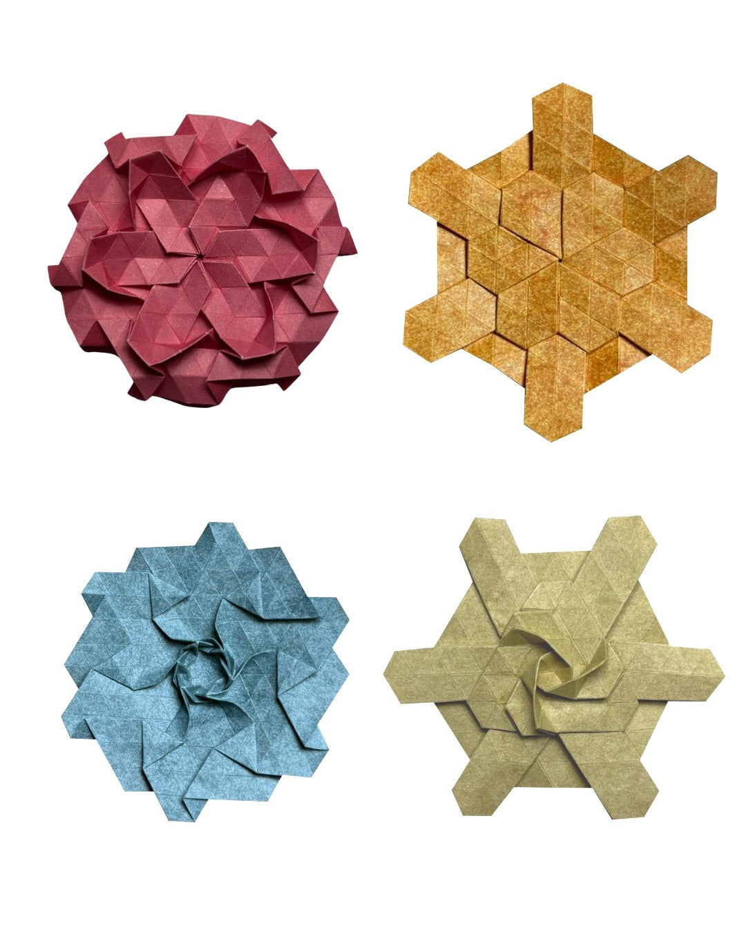 Molecule Set - 4 Crease Patterns on 16 Division Grid