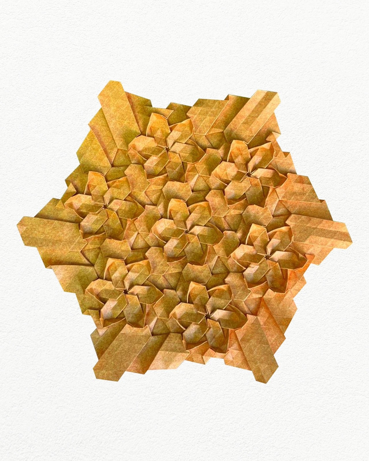 PDF Sakura Tessellation Crease Pattern 48 Division Grid